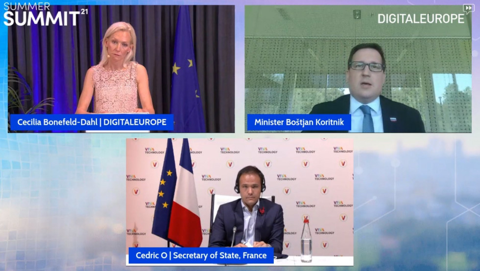 Arhiv: Minister Koritnik se je udeležil poletnega vrha mednarodnega združenja DIGITALEUROPE